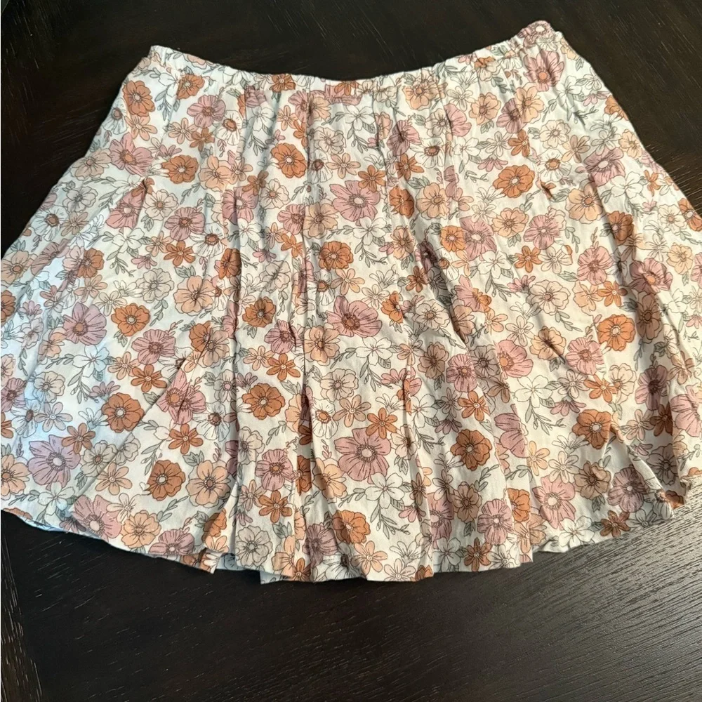 Abercrombie kids mod floral flutter skirt size 11/12